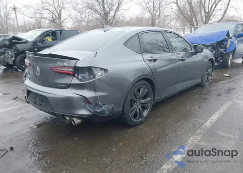 2021 Acura Tlx A-Spec Package из США, поврежденный, VIN 19UUB6F55MA010459